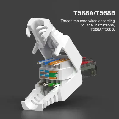 Connecteur RJ45 sans outil pour câble réseau – image 3