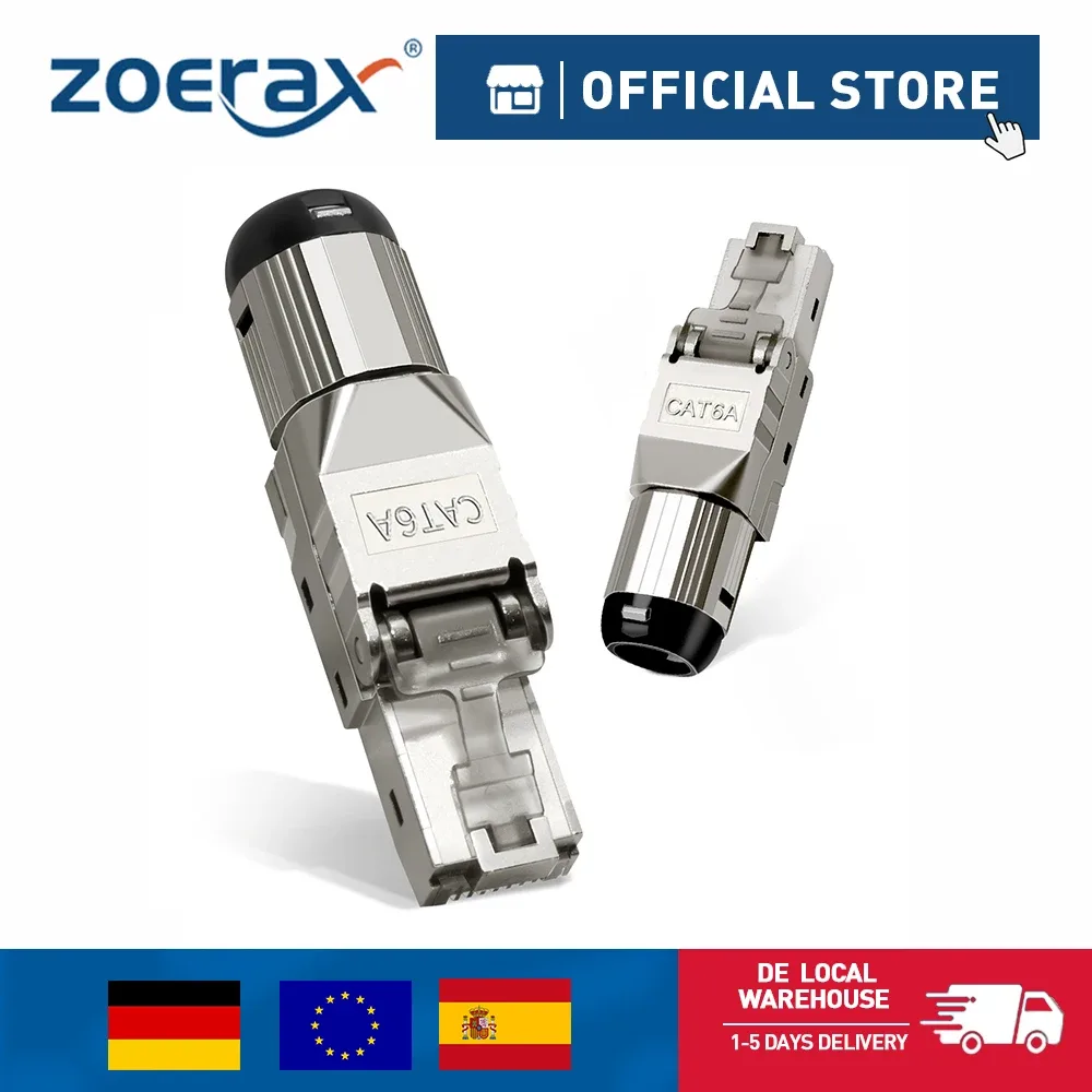 Connecteurs RJ45 Cat6A blindés sans outil