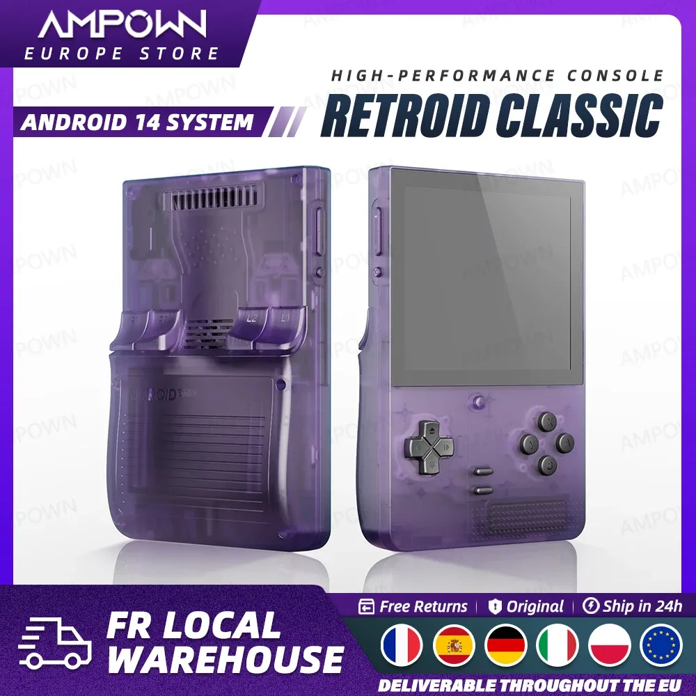 Console de jeu portable Android, écran AMOLED