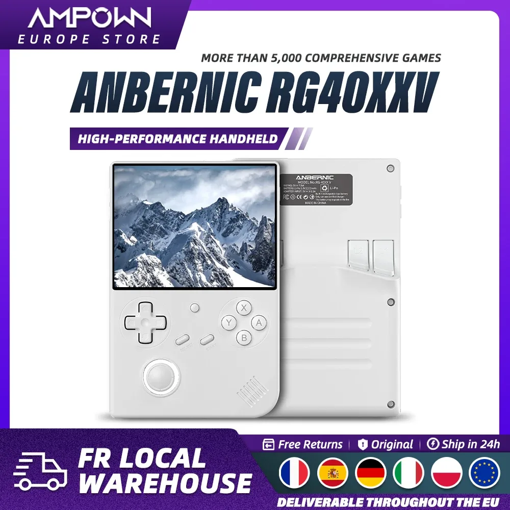 Console de jeux portable rétro, écran IPS