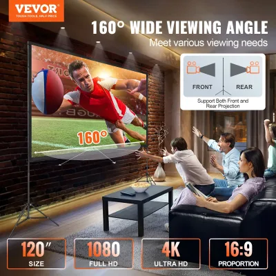 Écran de projection sur pied portable 16:9 – image 2