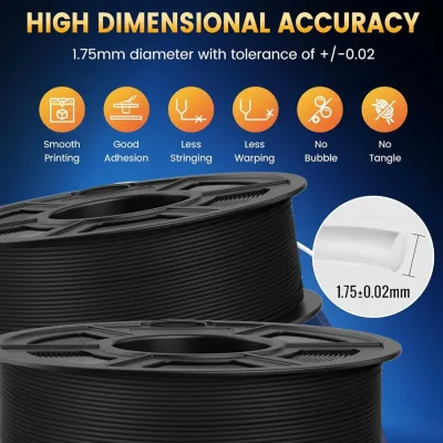 Filament PLA Plus mat 1,75 mm, 5 rouleaux – image 3