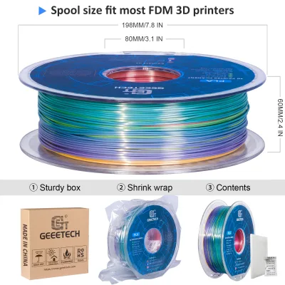 Filament PLA soyeux violet pour imprimante 3D – image 2