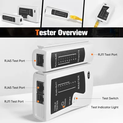 Kit d'outils réseau avec pince à sertir RJ45 – image 3