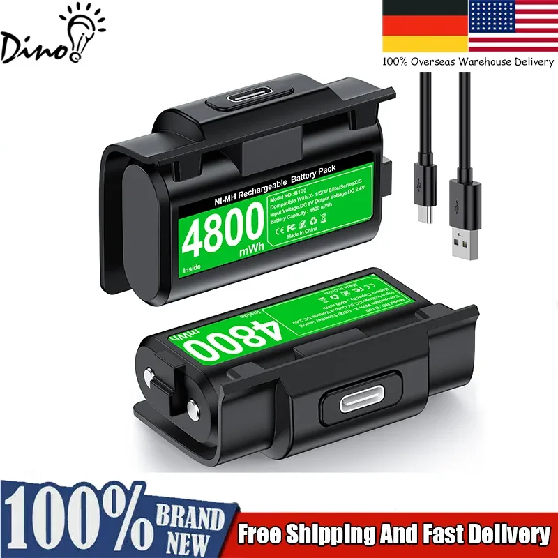 Kit de deux batteries rechargeables pour manette