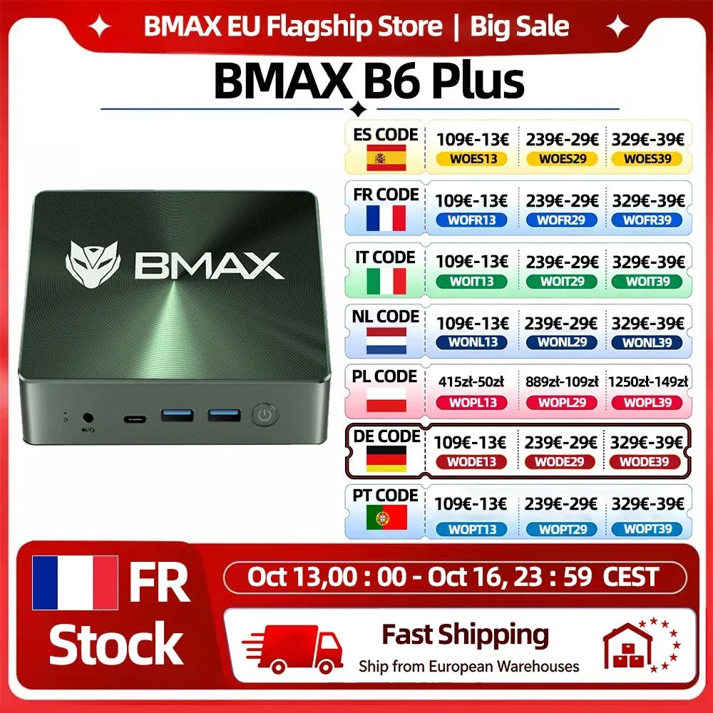 Mini PC 12 Go de RAM et 512 Go de SSD