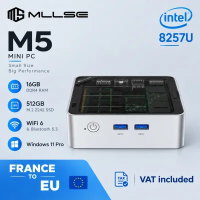 Mini PC de bureau Core i5, 16 Go de RAM, SSD 512 Go
