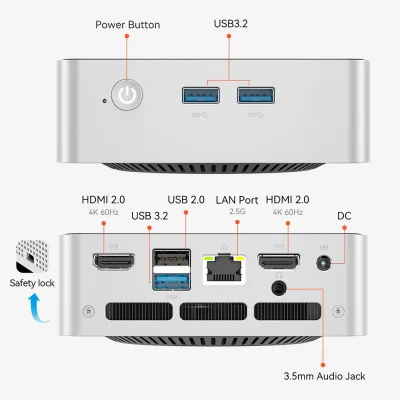 Mini PC de bureau Core i5, 16 Go de RAM, SSD 512 Go – image 2