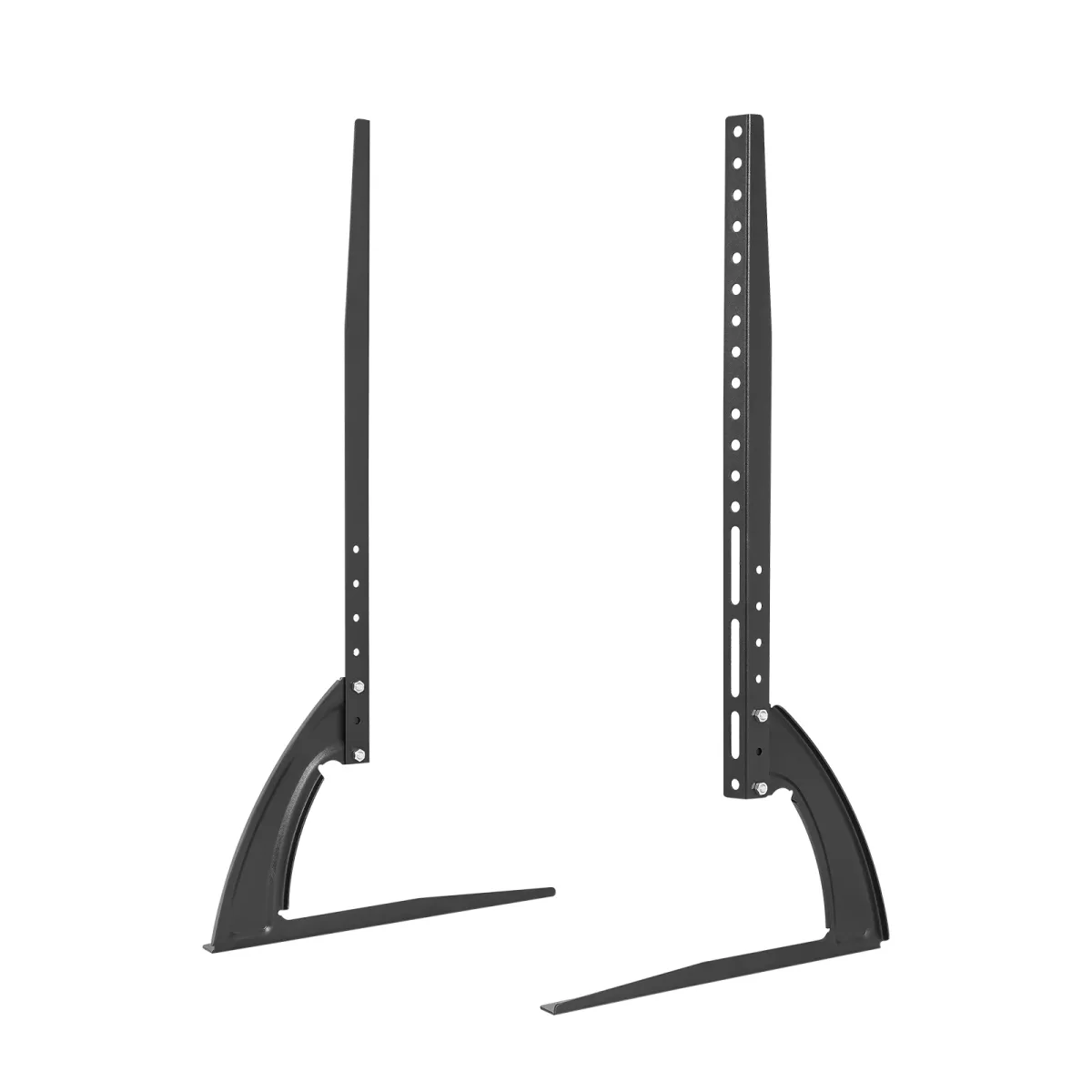 Pieds de téléviseur rehausseurs, acier noir