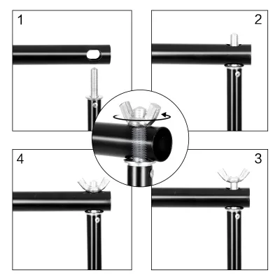 Support de fond photo en aluminium avec sac – image 2