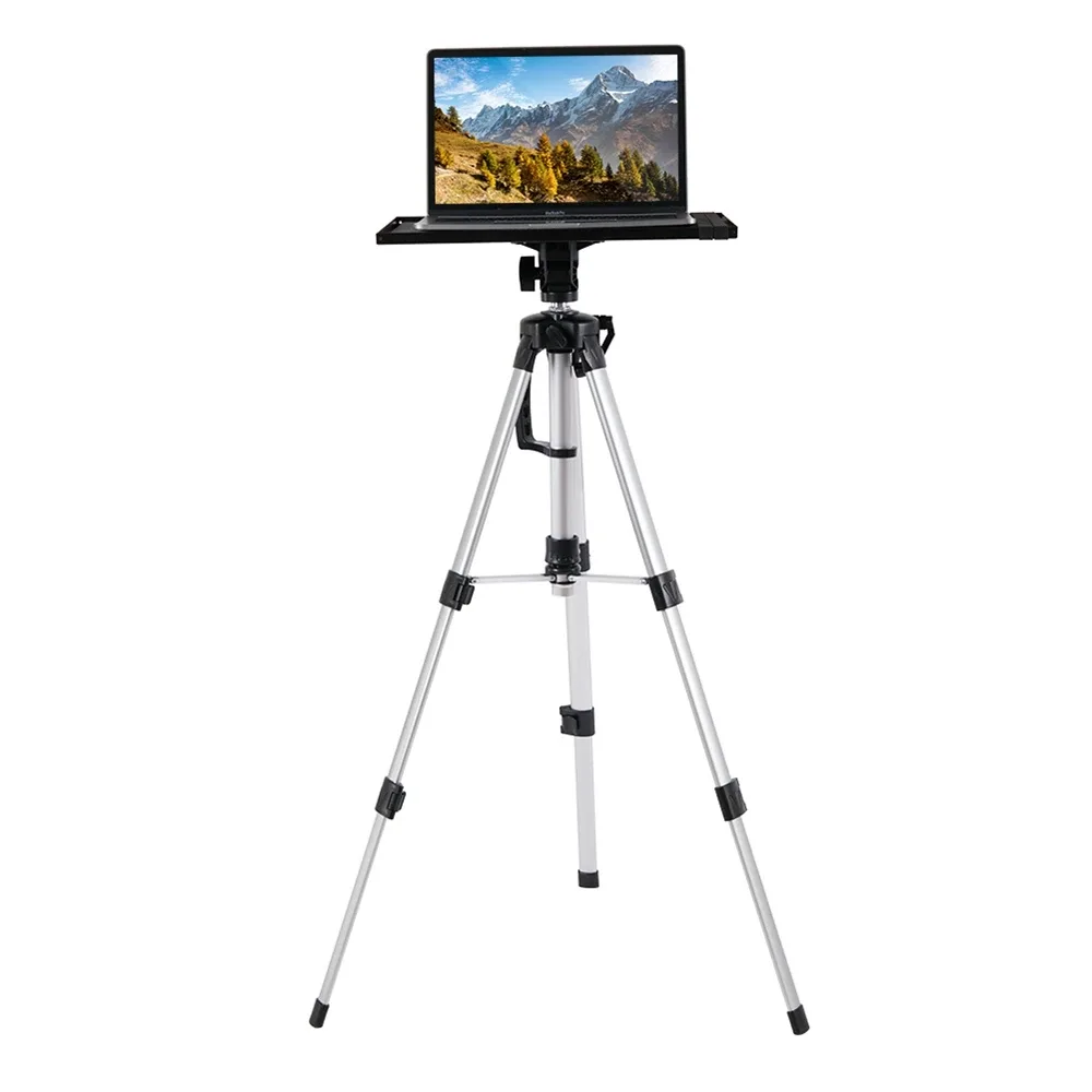 Trépied de projecteur réglable noir et argent